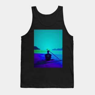 Green Surf Tank Top